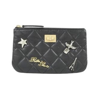Chanel Pre-owned Mini Bags, female, Black, Size: ONE SIZE Pre-owned Calf Pouch