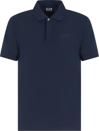 Emporio Armani Polo Shirt met Korte Mouwen - Heren - Polos - Blauw - XL - Katoen - Tops