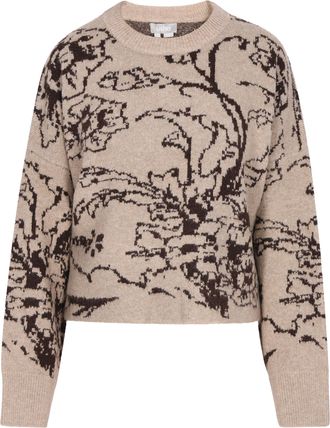 Usha Jumper Dames Beige donkerbruin