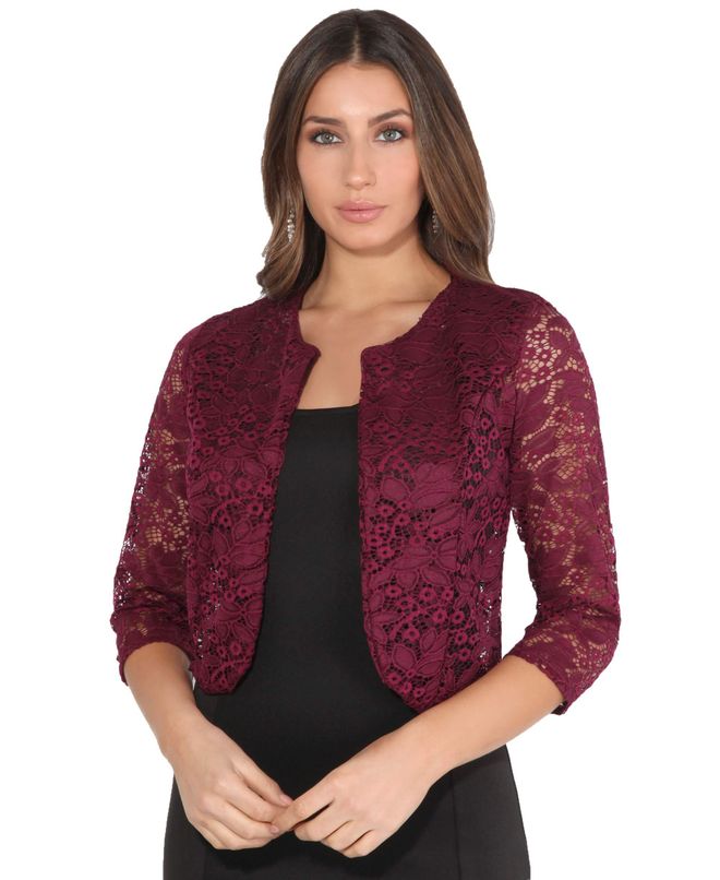 Strickjacke Bolero Jacke Chiffon Schwarz Bolero Jacke Festlich