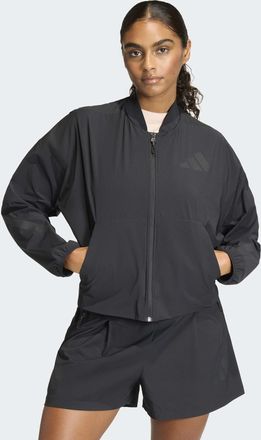 adidas Outdoorjacke ADIDAS SPORTSWEAR W Z.N.E. WV BOM, Damen, Gr. XXL, schwarz, Obermaterial: 85% Polyamid, 15% Elasthan, Jacken Outdoorjacke