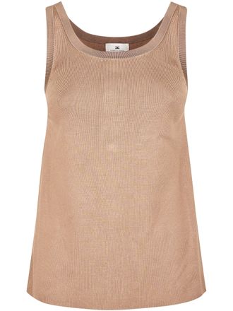 Elisabetta Franchi Sleevless Top with Square Neckline