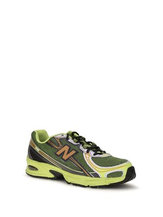 New Balance Womens 740 Sneakers Field Green - Black Cement Upper: Fabric; Sole: Rubber