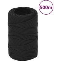 OEM Cuerda Para Barcos, Negra, 2 Mm, 500 M, Polipropileno - Crezuo