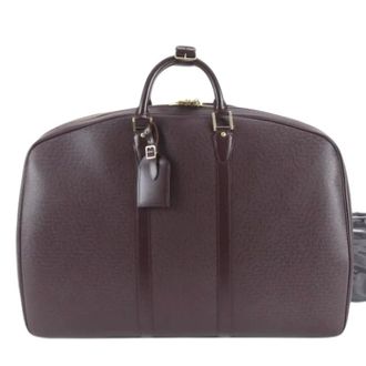 Louis Vuitton Pre-owned Weekend Bags, male, Brown, Size: ONE SIZE Pre-owned Taiga Weekend Bag