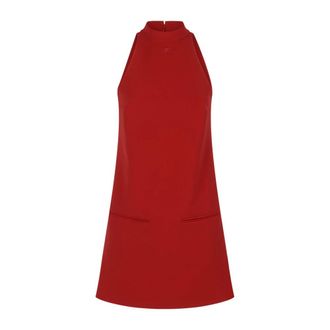 Courr&egrave;ges Dames, Jurken, Rood, Maat: XS Viscose
