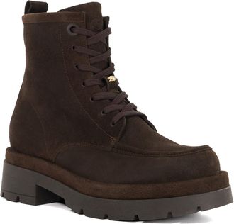 Dune London Womens Ladies Pennington - Suede Chunky Lace Up Boots - Brown - Size UK 6