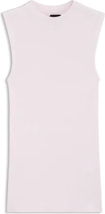 BOSS Ribbed top with mock neckline