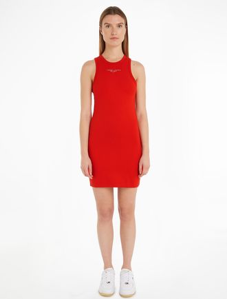 Tommy Jeans Jerseykleid »TJW LALA + TANK BODYCON DRESS« mit Tommy Jeans Logo Schriftzug