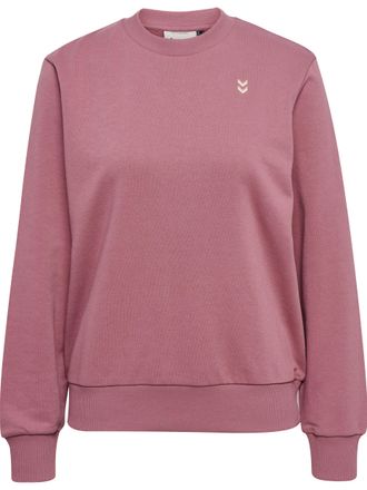 Hummel Sweatshirt HUMMEL HMLPULSE W SWEAT CREWNECK, Damen, Gr. XL, wistful mauve, Obermaterial: 60% Baumwolle, 40% Polyester, normal normal, Rundhals, Sweats