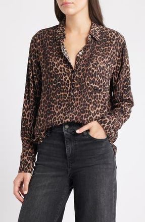 Rails Josephine Print Shirt in Brown Nala at Nordstrom Rack, Size X-Small