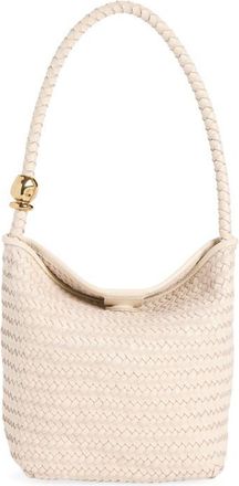 Madewell The Signature Woven Raffia Shoulder Bag in Vintage Muslin at Nordstrom
