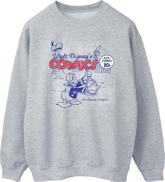 Disney Heren Donald Duck Comics Sweatshirt (Sportgrijs)
