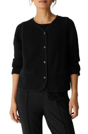 Eileen Fisher Stretch Organic Cotton V-Neck Vest in Black at Nordstrom, Size Xx-Small