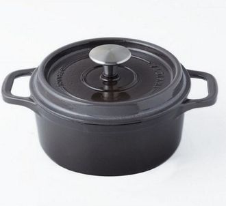 Invicta Cocotte Redonda De Hierro Fundido Esmaltado 32 Cm Topo - Puv402327 - Invicta