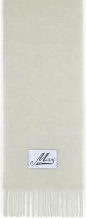 Marni Light Grey Alpaca Blend Scarf