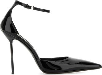 PARIS TEXAS Black Leather Lidia Pumps