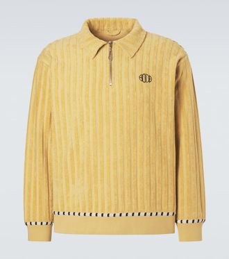 Bode Pullover Croquet Ground in cotone con zip