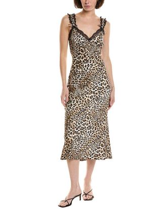 ASTR the Label Astr The Label Lace Trim Satin Slip Dress