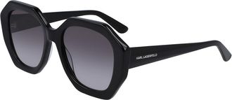 Karl Lagerfeld KL6012S 001 Womens Sunglasses Black Size 52