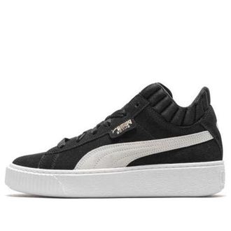 Puma (WMNS) PUMA Platform Demi Retro Low Tops Casual Skateboarding Shoes Unisex Black 366717-01