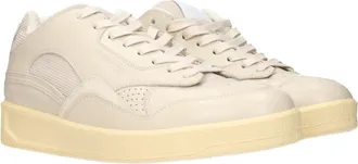 Jil Sander Leather Low-Top Sneaker - Beige