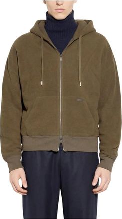 Paolo Pecora Felpa con zip oversize - - Sweatshirts & Hoodies - Uomo - Verde - S