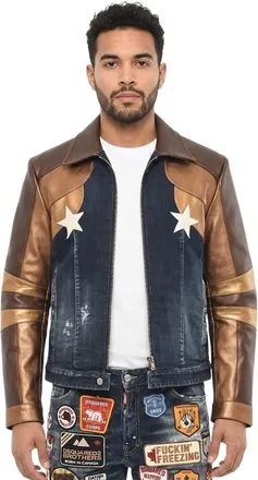 Dsquared2 Navy Blue Shirt Collar Jacket