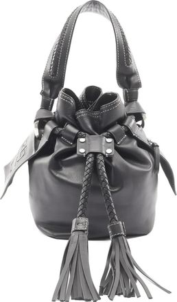 Givenchy 2000s 4G drawstring tassel bucket bag - Black