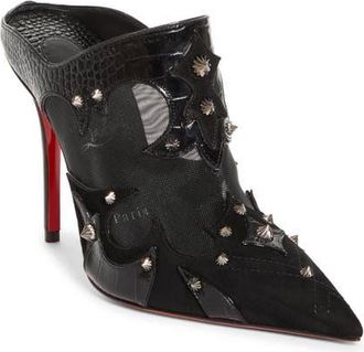 Christian Louboutin Mulatiag Mule in Black at Nordstrom, Size 10.5Us