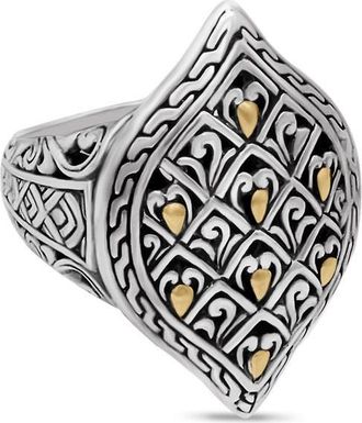 Devata Dragon Skin Ring in Sterling Silver and 18K Gold at Nordstrom, Size 6