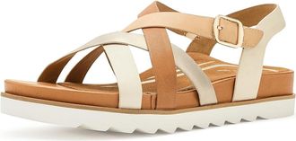 Aetrex Carmen Platform Sandals Womens Dress Sandals Champagne : EU 41 (US Womens 10-10.5) M (B), Leather