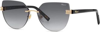 Chopard Schm 49S 300F Zonnebril - Dames - Zonnebrillen - Zwart - 60 MM - Nylon - Accessoires