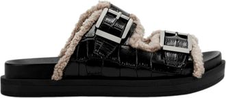 Aerosoles Olivia Black Croco OLIVIA-715 Womens