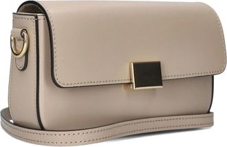 Notre-V Tassen, Dames, Bruin, ONE Size, Linnen, Luana Schoudertas voor Stijlvolle Uitjes