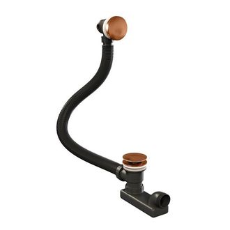 Marcel Breuer Badafvoer - met overloop - koper geborsteld PVD