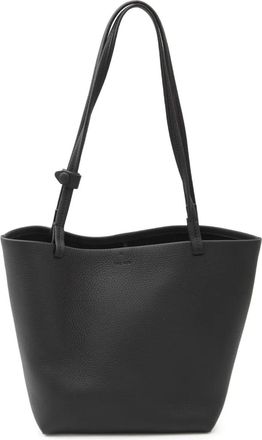 The Row medium Park leather tote bag - Black