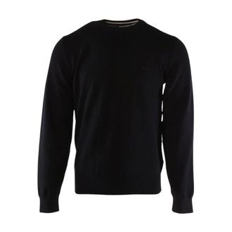 HUGO BOSS Truien & Vesten, Heren, Blauw, XL, Katoen, Pacas Sweater