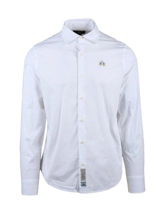 La Martina White Tailored Button-Down Shirt