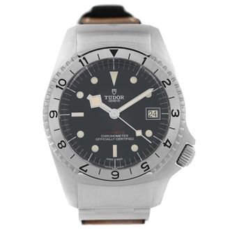 Tudor Pre-owned Tudor Black Bay Automatic Chronometer Black Dial Mens Watch M70150