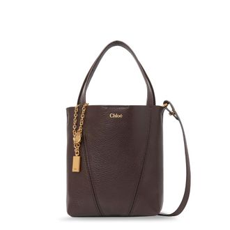 Chlo&eacute; Spin Leather Bucket Bag