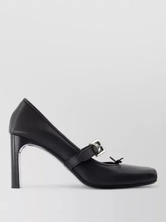 Balenciaga bel air m80 leather block heel pumps