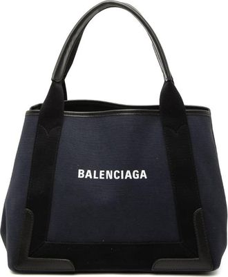 Balenciaga Pre-owned Balenciaga Canvas Navy Cabas Tote S Ladies 4Q0JPVKAIMZZ38GR