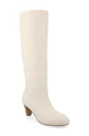 Journee Collection Jovey Tall Boots in Bone at Nordstrom Rack, Size 7.5