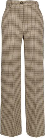 Max Mara Stijlvolle Broeken voor Vrouwen - Dames - Wijde Broeken - Beige - S - Broeken