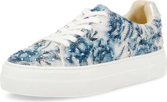 Betsey Johnson Blue by Betsey Johnson Sidny Womens Blue Floral Platform Shoes ZOGG3005