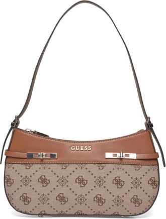 Guess Tassen, Dames, Bruin, ONE Size, Melinda Logo Schoudertas
