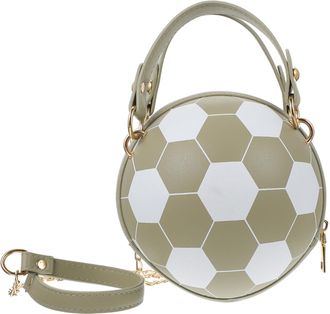 Vosarea Fashionable Round Football Crossbody Bag for Women Lightweight Messenger Shoulder Purse in Fresh Green Texture with Comfortable Feel for Daily Outings
