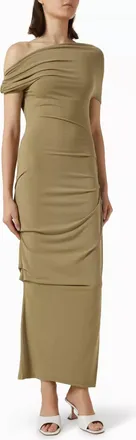 Paris Georgia Ida Dress In Tan