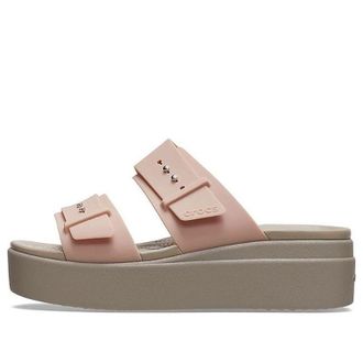 Crocs (WMNS) Crocs Pale Blush Brooklyn Sandal Brown Beige 207431-6RL